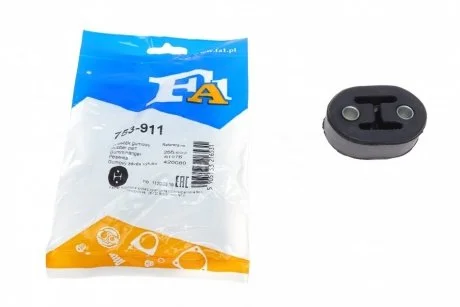 Гумка глушника Mitsubishi Outlander 2.0/2.4 4WD 01--06/Nissan Qashqai/X-Trail 1.2-2.0 dCi 07- Fischer Automotive One (FA1) 753-911