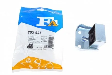 Кронштейн кріплення глушника Nissan Primera 1.6-2.2 dCi 02- (гумометалевий) Fischer Automotive One (FA1) 753-925