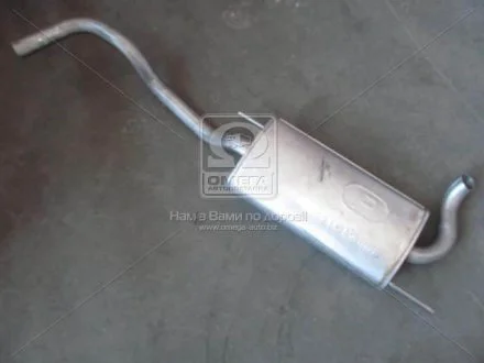 Глушник, алюм. сталь, задн. част. VW Polo 1.0i-1.6i kat 94- POLMOSTROW 30.147