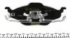Комплект гальмівних колодок передн, CHEVROLET ASTRA, CORSA OPEL ASTRA G, ASTRA G CLASSIC, ASTRA G/KOMBI 1.2-2.0D 08.94-12.11 TEXTAR 2306302 (фото 4)