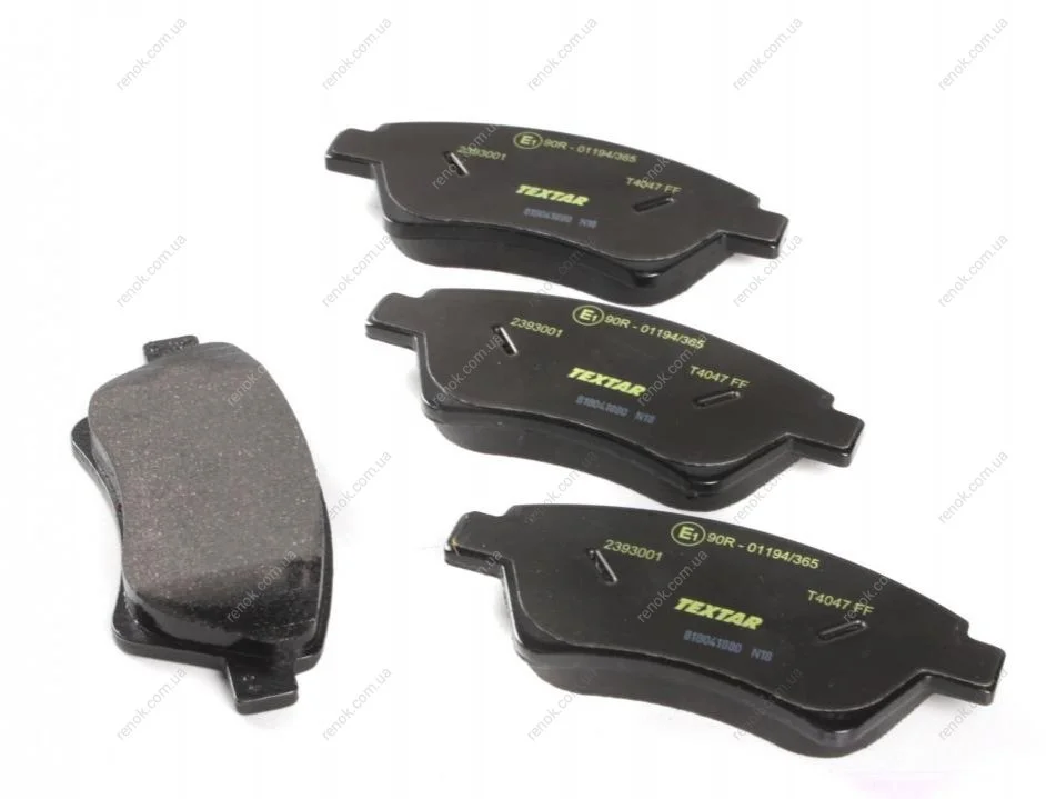 Комплект гальмівних колодок передн, RENAULT GRAND SCENIC II, KANGOO, KANGOO EXPRESS, MEGANE II, SCENIC II 1.4-2.0D 10.01- TEXTAR 2393001 (фото 1)
