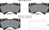 Колодки тормозные (передние) Toyota Land Cruiser 200 08- (Advics) TEXTAR 2438601 (фото 2)