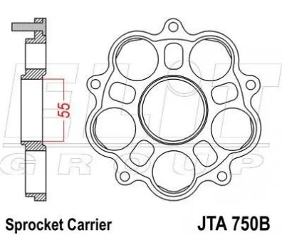 Адаптер для звезды Ducati JT MOTO 110-002
