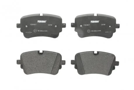 Комплект гальмівних колодок, дискове гальмо FE FERODO FDB4807
