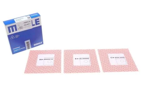 Кільця поршневі VW Polo 1.0/1.3i 81-94 (75.51mm/+0.5) (1.75-2-3) MAHLE / KNECHT 02952N1