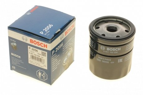 Фильтр масляный Opel 1.0-2.4i 62-00 (бензин) BOSCH 0451102056