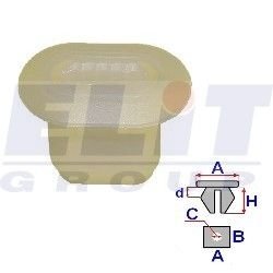 Втулка решетки (к-т:10 шт) ELIT C60104