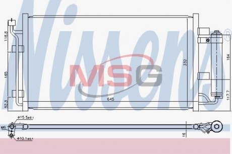 Радiатори кондицiонерiв NISSENS 940582