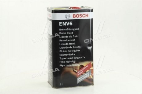 Тормозная жидкость ENV6 (DOT4/DOT3/DOT5.1) (5L) BOSCH 1 987 479 208