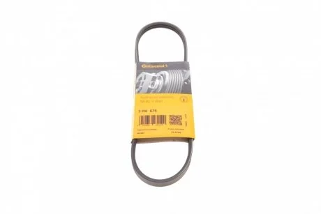 Ремінь генератора Ford Escort/Fiesta/Kia Cerato Contitech 3PK675