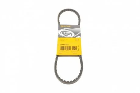 Ремінь генератора VW Passat/T3/Opel Kadett E/Ford Escort/Audi 80 1.3-1.8 -97 Contitech AVX 10X763