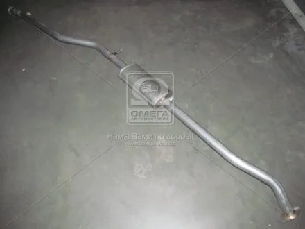 Глушник, алюм. сталь, середн. част. Citroen Berlingo, Peugeot Partner 1.1i /1.4i/1.6i (-08) POLMOSTROW 04.141