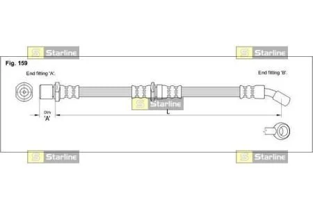 Тормозной шланг STARLINE HA ST.1151