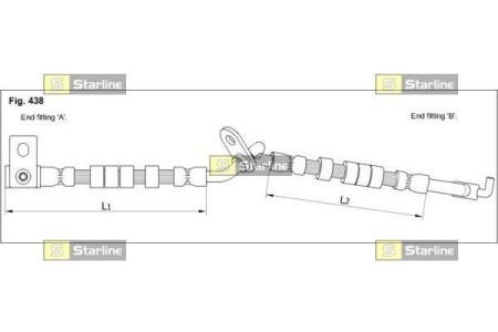 Гальмівний шланг STARLINE HA ST.1245