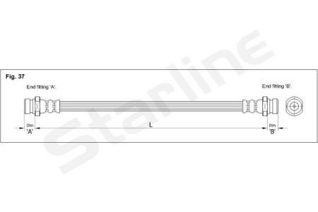 Гальмівний шланг STARLINE HA BD.1225