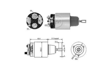 Втягуюче реле стартера ZM ZM2475