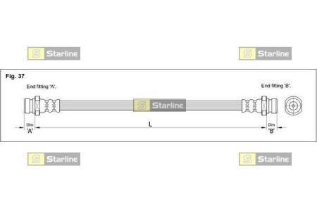 Гальмівний шланг STARLINE HA BD.1251
