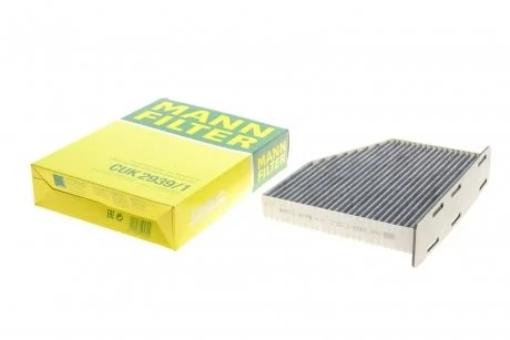 Фільтр салону VW Caddy 1.9TDI 03- (вугільний) MANN CUK2939/1