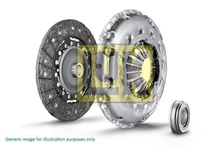 Комплект сцепления BMW 3 (E90/F30/F80)/X3 (F25) 04-18 (d=240mm) (+выжимной) B47/M47/N47 LuK 624 3535 00