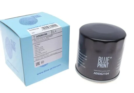 Фільтр масляний Opel Agila B 1.0-1.2 i 08-14 Toyota Avanza 1.3i 16V 02-/Rush 1.5i 16V 06- BLUE PRINT ADD62104