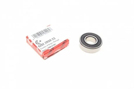 Підшипник генератора (15x35x11) FAG 6202.2RSR.C3