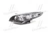 Фара ліва Renault Megane III (09-) H7/H7 чорна TYC 20-B876-A5-2B (фото 1)