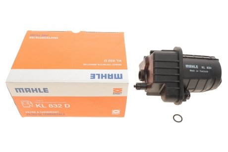 Фильтр топливный Renault Clio III 05-14/Modus 1.5dCi 04- (с выходом для датчика воды) MAHLE / KNECHT KL832D