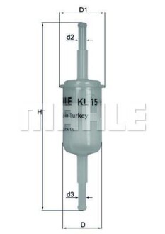 Топливный фильтр KNECHT MAHLE / KNECHT KL15