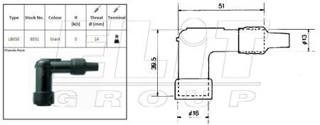 Свічковий накінечник NGK LB05E