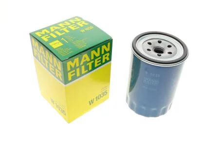 Фильтр масляный Kia K2700/Pregio 2.7D 99- MANN W1035