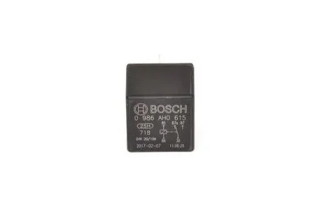 Реле поворотів (24V) Man/MB/Scania (5 контактів) = 0 332 204 202 BOSCH 0 986 AH0 615