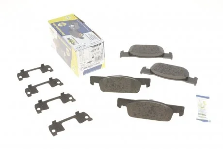 Колодки гальмівні (передні) Dacia Logan 12-/Renault Clio IV/Sandero/Twingo 13-/Smart Fortwo 14- ICER 182115