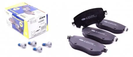 Колодки гальмівні (передні) Renault Megane IV 15- ICER 182292