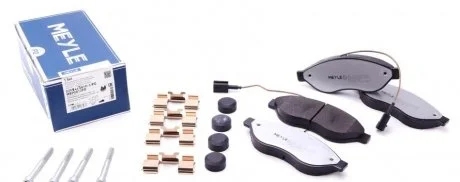 Колодки гальмівні (передні) Citroen Jumper/Fiat Ducato/Peugeot Boxer 06- (Brembo)/(з датчиком) MEYLE 025 244 6819-1/PD