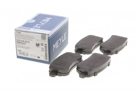 Комплект дискових гальмівних колодок ME MEYLE 025 248 2015