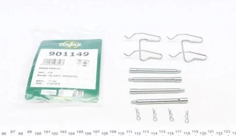 Планка супорта (заднього) прижимна (к-кт) MB Vito (W638) 96-03 (Ate) FRENKIT 901149