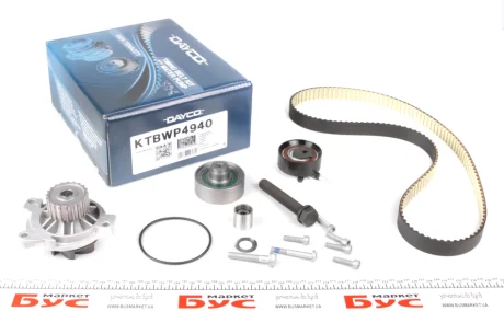 Комплект ременя ГРМ + водяна помпа DAYCO KTBWP4940