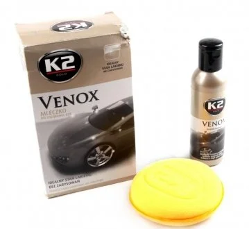Поліроль для кузова (молочко) з губкою / GOLD VENOX 180G K2 G0501