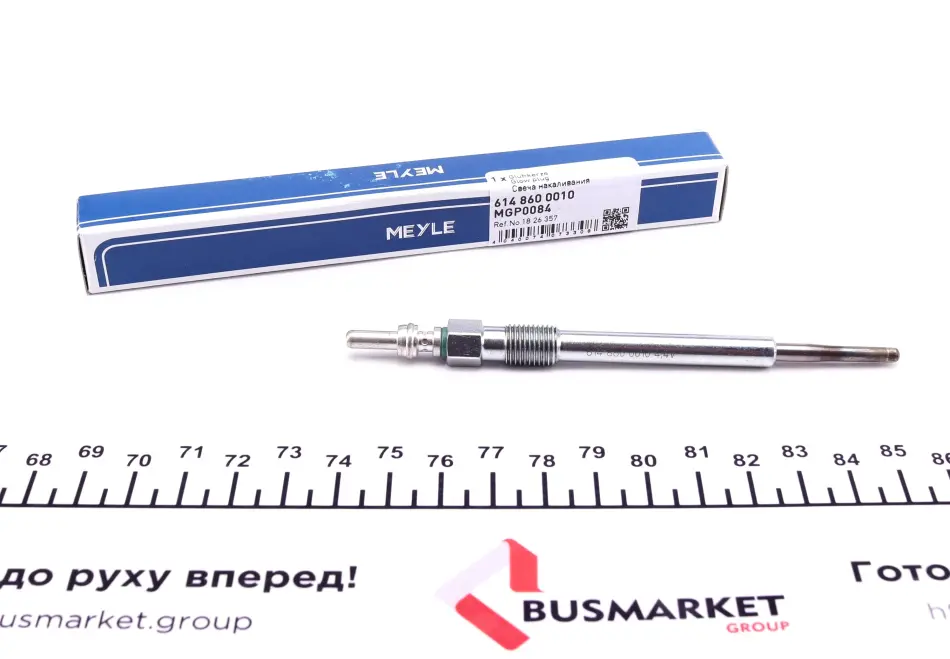 Свічка розжарювання Citroen Nemo/Fiat Doblo 1.3JTD 10- (4.4V) MEYLE 614 860 0010 (фото 1)