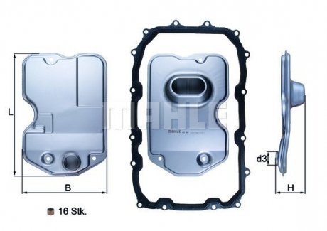 Фільтр гідравлічний VW Touareg/Porsche Cayenne 3.0-5.0 TDI 02-10 MAHLE / KNECHT HX 160KIT