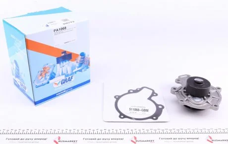 Насос воды Chevrolet Lacetti/Nubira/Captiva 2.0D 07-/Cruze 2.0CDI 09- (R/B) (7 лоп.) GRAF PA1068