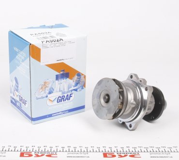 Помпа води BMW 3/5/7 318tds/325td/tds/525td/tds/725tds 91-04/Opel Omega B 2.5D/TD 94- (R/B) (7 лоп.) GRAF PA502A