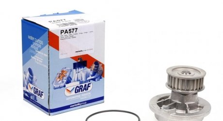 Насос воды Opel Astra F/Omega A/B/Vectra A/B 1.6/1.8i/2.0i 88-02 (25z) (B/B) (8лоп) GRAF PA577