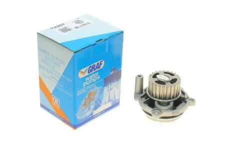 Помпа води Audi/Seat/Skoda Octavia/VW Caddy/Golf/Passat 1.6/E-Power/1.8/2.0/FSI 96- (23z)(R/B)(7лоп) GRAF PA904