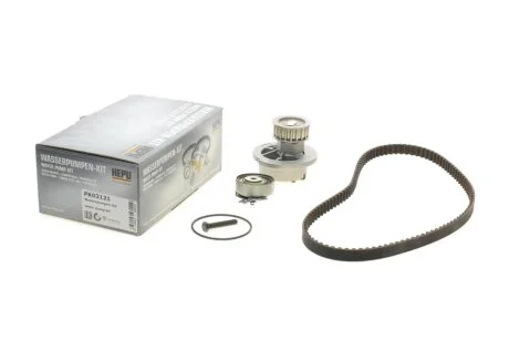 Комплект ременя ГРМ з помпою води HEPU PK03121