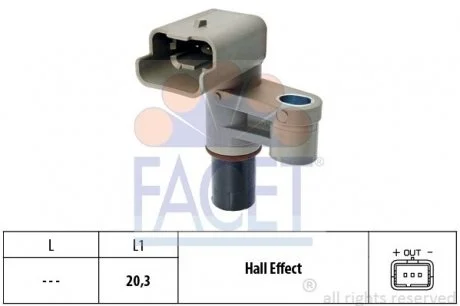 Датчик частоти обертання валу FACET 9.0462