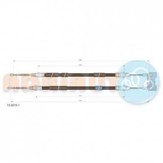 Трос ручного гальма ADRIAUTO 13.0215.1
