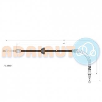 Тросик стояночного тормоза ADRIAUTO 13.0216.1