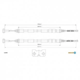 Трос ручного гальма ADRIAUTO 13.0294