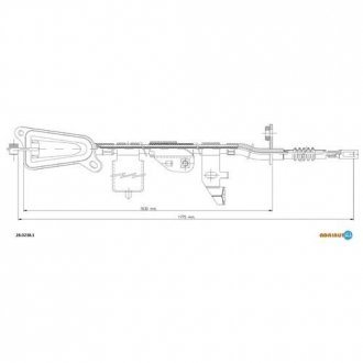 Тросик стояночного тормоза ADRIAUTO 28.0238.1
